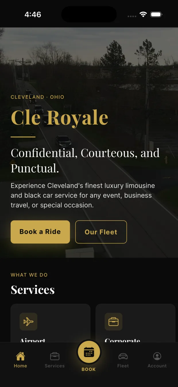 CleRoyale mobile app screen