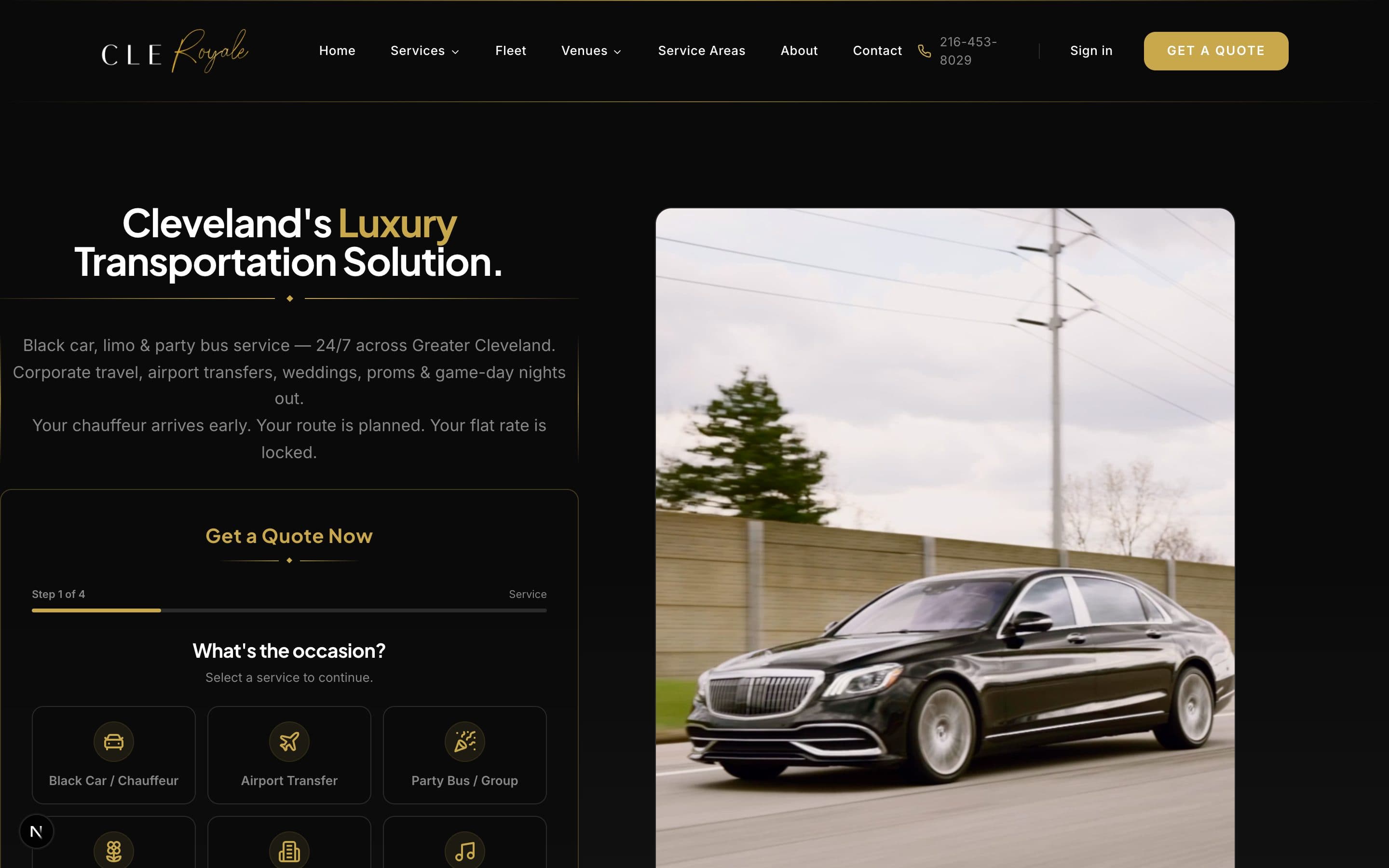 CleRoyale website, built by Datawired