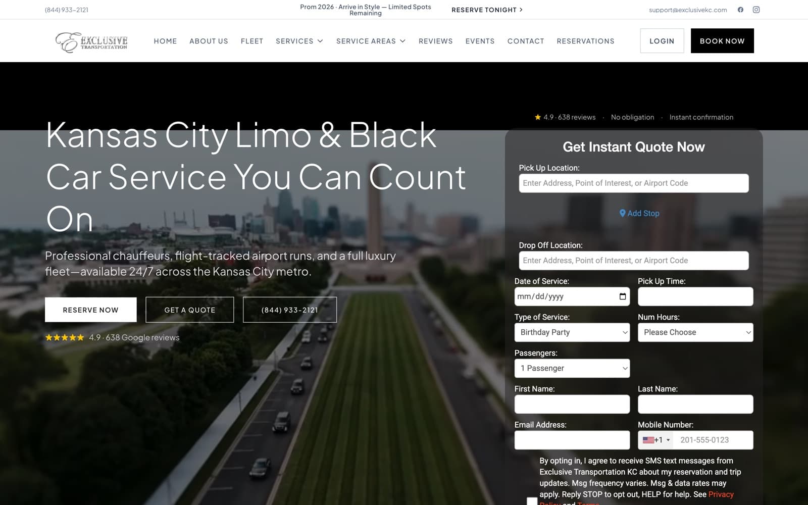 Exclusive KC website, built by Datawired